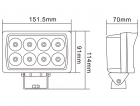 4inch Square 24W