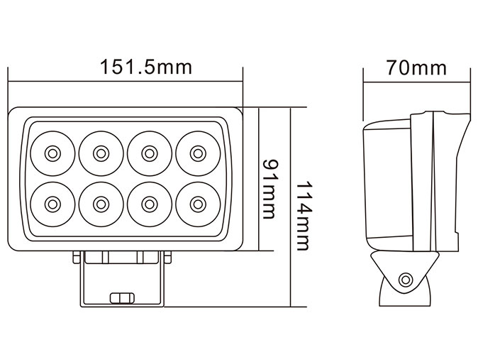 4inch Square 24W - 