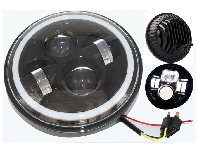 Angel Eye 7inch 73W Jeep Led Headlight - 