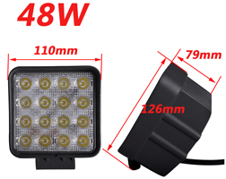 4inch LED Work Light - JT-1210-48W 4.3inch