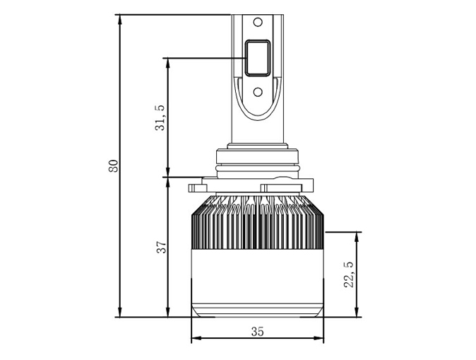 HL001-9005 Car Led Head Light  - 