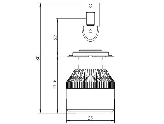 HL001-H7 Car Led Head Light  - 